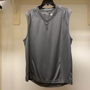 Nike Jordan Men’s Training Workout Sleeveless Shirt, Grey, Size XL